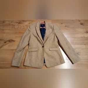 Boden British Tweed By Abraham Moon And Sons Blazer Jacket Size US 6R